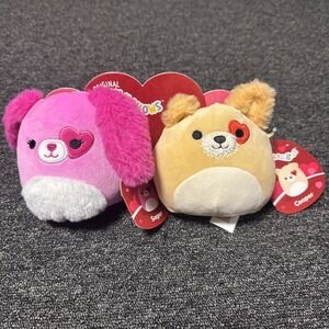 BFF Pairs‎ Squishmallows Sager & Cooper Puppy Dogs Valentine's Day Plush Duo